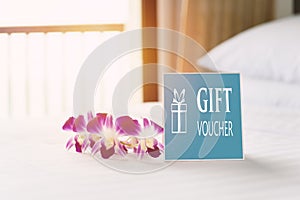 Gift voucher concept.