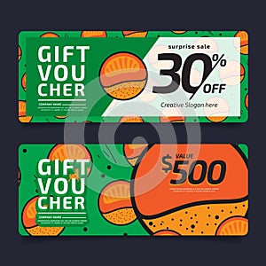 Gift Voucher, Coupon template, Design concept for gift coupon