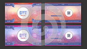 Gift voucher double side template.
