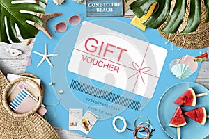 Gift Voucher Promo Code Concept