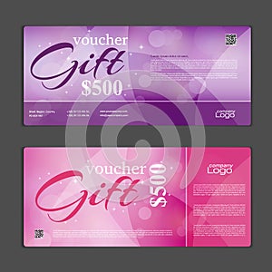 Gift voucher template.