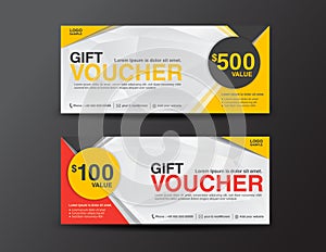 Gift Voucher template, coupon design,ticket,discount voucher tem