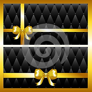 Gift voucher template with glitter gold luxury elements. Ð¡ertificate, gift coupon.