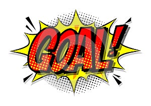 Gift voucher template, vectorComic speech bubble with expression text Goal. Vector