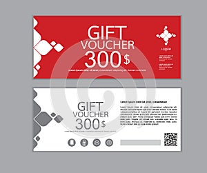 Gift voucher vector design set 3