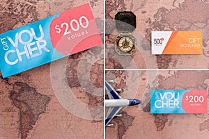 Of gift vouchers, compass and toy