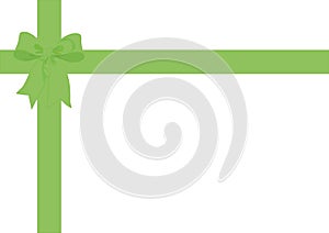 Gift wrap ribbon & bow Lime