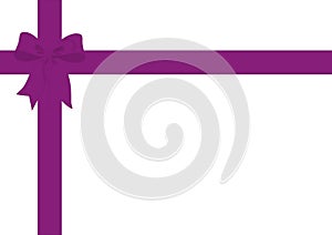 Gift wrap ribbon & bow Violet