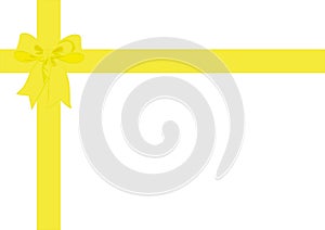 Gift wrap ribbon & bow Yellow