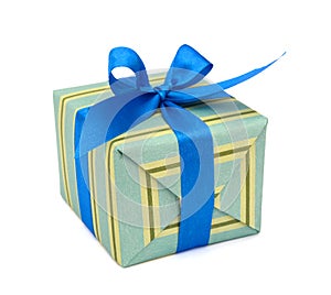 Gift wrapped present box