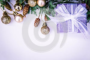 Gifts box on background and copy space