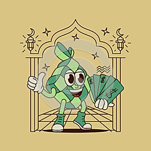 Gifts on Eid Mubarak Days With Ketupat Mascot