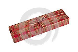 Giftwrapped present isolated