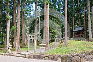 Keta Wakamiya Shrine. a famous historic site in Hida, Gifu, Japan photo