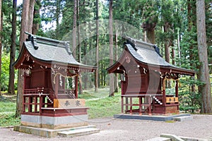 Keta Wakamiya Shrine. a famous historic site in Hida, Gifu, Japan photo