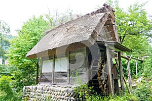 Gasshozukuri Minkaen Outdoor Museum in Shirakawago, Gifu, Japan. a famous historic site photo