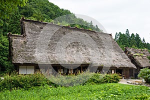 Gasshozukuri Minkaen Outdoor Museum in Shirakawago, Gifu, Japan. a famous historic site photo