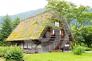 Gasshozukuri Minkaen Outdoor Museum in Shirakawago, Gifu, Japan. a famous historic site photo