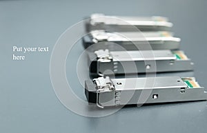 Gigabit SFP modules photo