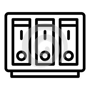 Gigabyte icon outline vector. Data memory