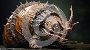 Gigantic Prehistoric Snail: A Photorealistic Aztec Scaley Cat Hero Beast