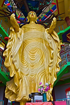 Gigantic Standing Buddha in Tambun Tibetian Buddhist Temple, Perak