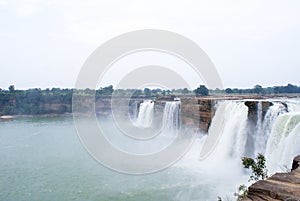 The gigantic waterfalls of Chitrakoot, Central India.