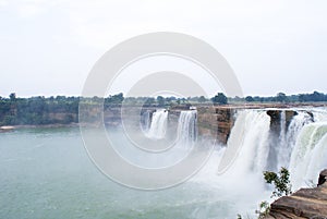 The gigantic waterfalls of Chitrakoot, Central India. photo