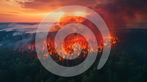 Gigantic wildfire sweeps through wilderness, critical global environmental emergency
