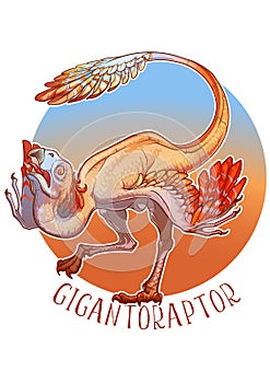 Gigantoraptor mating dance photo