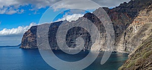 Gigapan of los Gigantes vertical cliffs in Tenerife photo