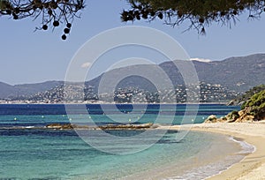 Gigaro beach near the city La Croix Volmer, Provence, France