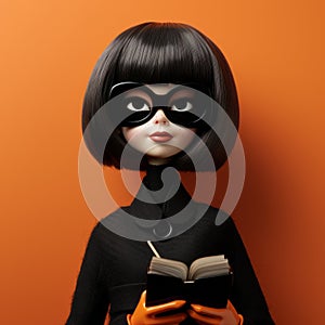 Gigi Grant As Edna Mode: Hyper-realistic Pop Art With Gothic References