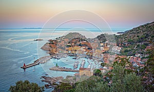 Giglio Island harbour, Maremma, Tuscany, Italy