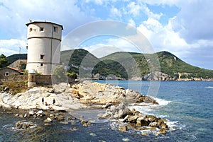 Giglio Island, Italy: a view of Torre del Campese Campese Tower photo