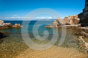 Giglio island   Saracino bay  Tuscany Italy