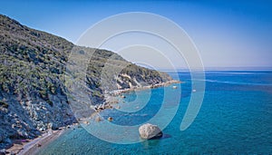 Giglio`s coastline, Maremma, Tuscany, Italy