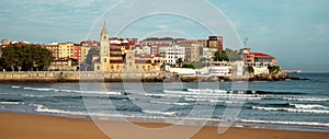 Gijon playa de san lorenzo photo