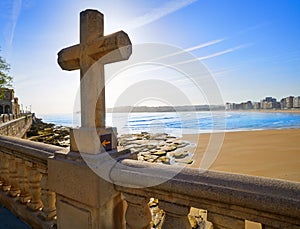 Gijon playa San Lorenzo beach Asturias Spain