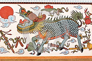 Gilan Mural of Bhuttasothorn temple photo