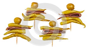 Gilda, typical spanish pincho. photo