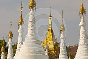 Gilded pagoda near Sanda Muni Pagoda, Mandalay