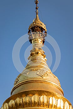 Gilded stupa of Taung Kwe Zayde