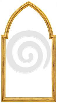 Gilded Wooden vintage antique empty picture frame