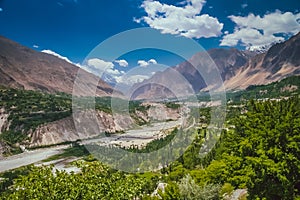 Gilgit river valley