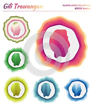 Gili Trawangan logo collection.