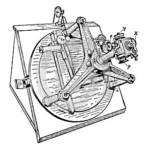 Gill Measuring Machine for Micrometer vintage illustration