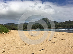 Gillin`s beach from Mahaulepu angle
