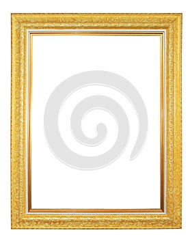 Gilted frame isolated photo