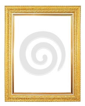 Gilted frame isolated